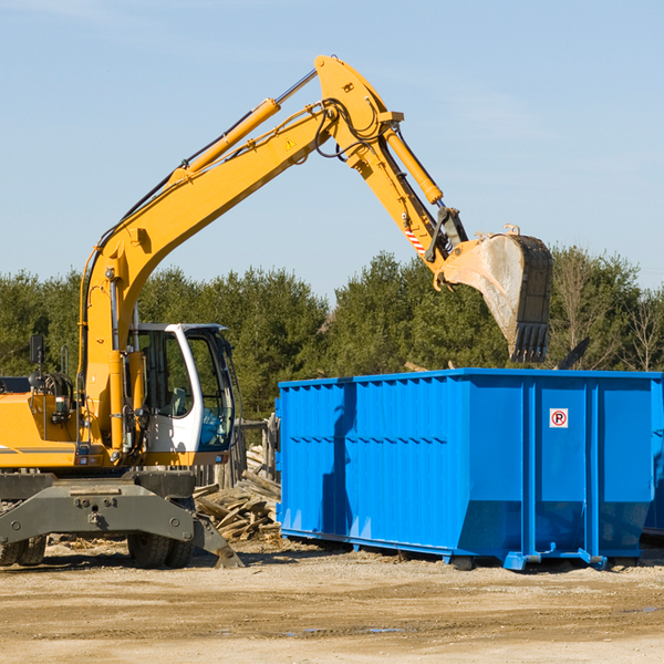 how many times can i have a residential dumpster rental emptied in Roaring Brook